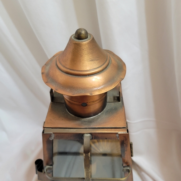 VINTAGE UNDERWRITERS LABORATORIES ELECTRIC LIGHT FIXTURE E-24431 LANTERN STYLE - Picture 2 of 9